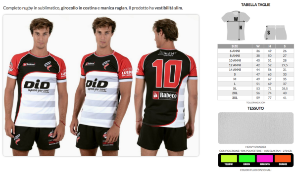 Jafet Rugby uomo