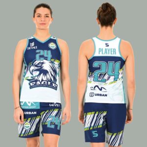 Canotta basket Jafet per donna con scollo a V e tessuto micromesh traspirante